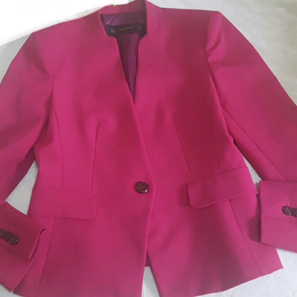 Zara Blazer in Raspberry - Picture 4 of 8